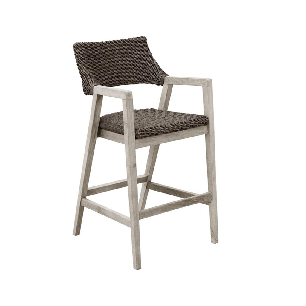 Teak-Barhocker für den Außenbereich