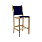 Armless Teak Outdoor Bar Stool