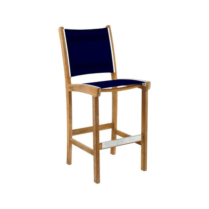 Armless Teak Outdoor Bar Stool