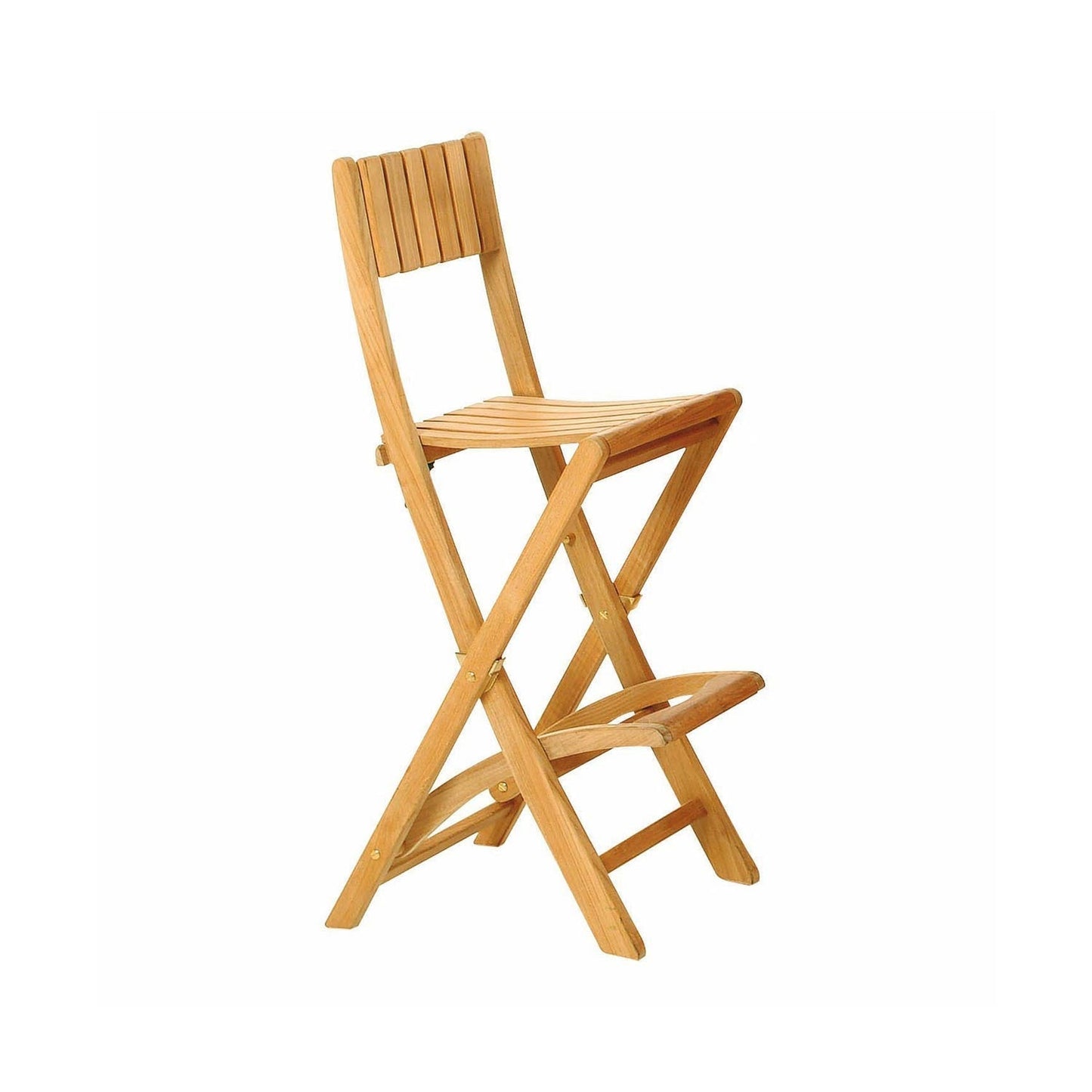 Folding Teak Outdoor Bar Stool