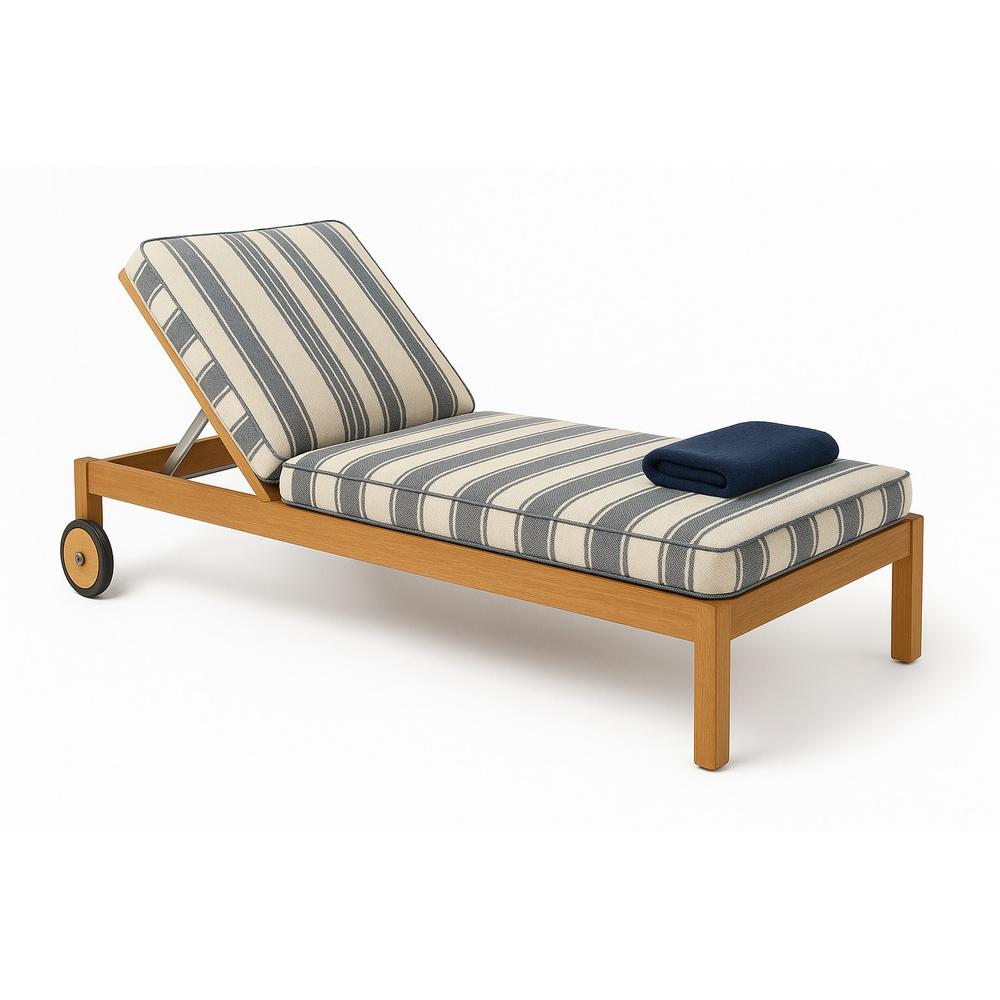 Teak Outdoor Chaise Lounger