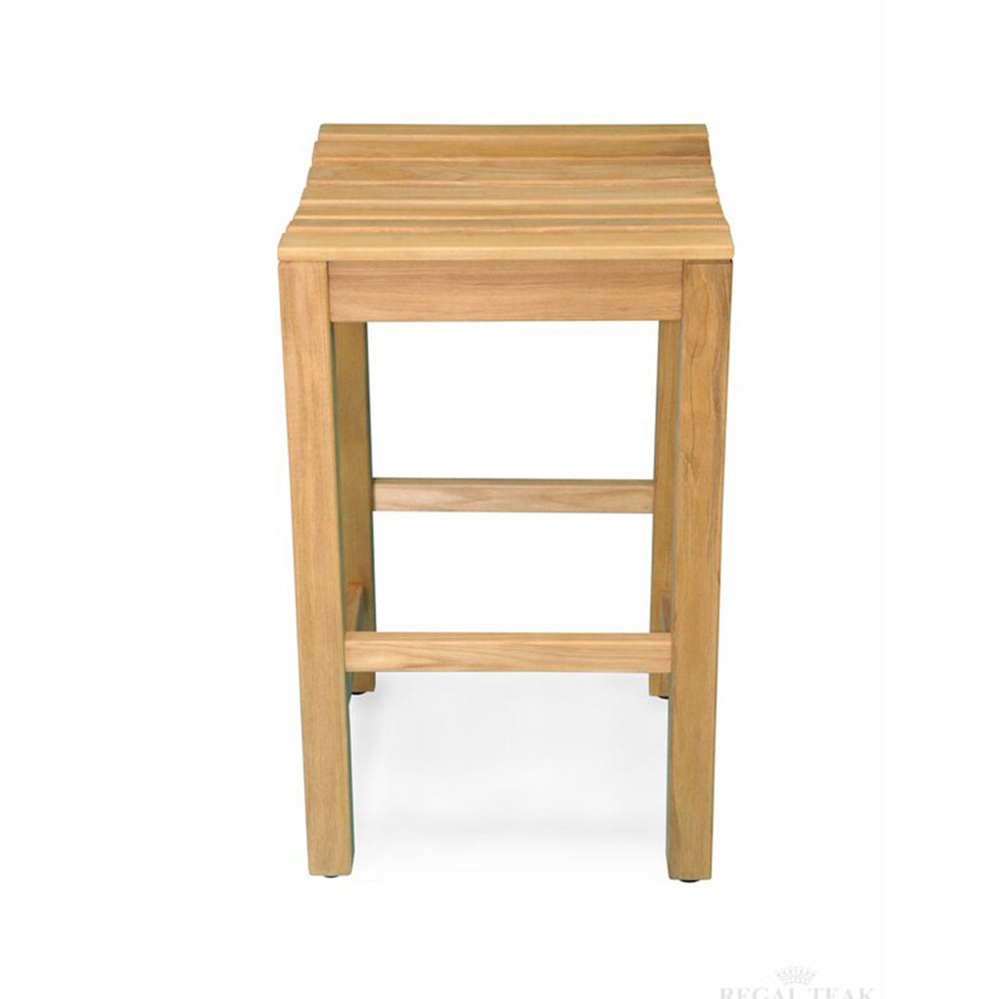 Backless Teak Outdoor Bar Stool