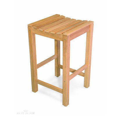 Backless Teak Outdoor Bar Stool