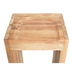 Backless Teak Outdoor Bar Stool