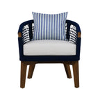 Outdoor Lounge Chair with UV protected outdoor weaving