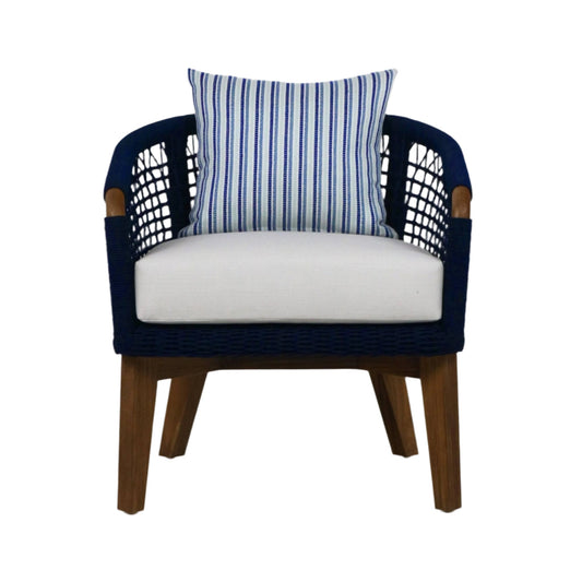 Outdoor Lounge Chair with UV protected outdoor weaving