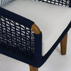 Outdoor Lounge Chair with UV protected outdoor weaving