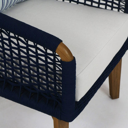 Outdoor Lounge Chair with UV protected outdoor weaving