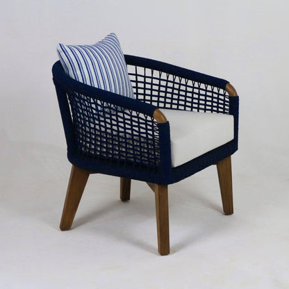 Outdoor Lounge Chair with UV protected outdoor weaving