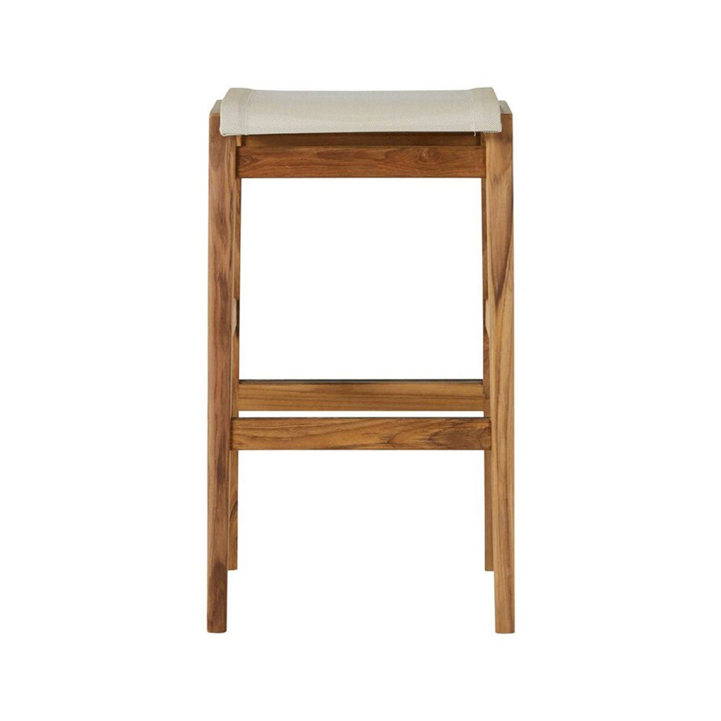 Backless Teak Outdoor Bar Stool