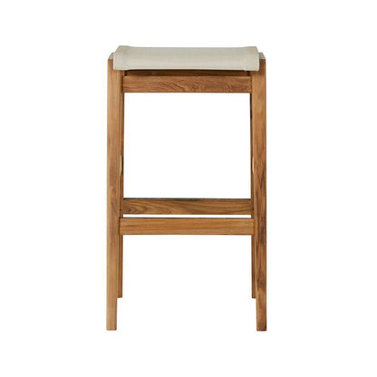 Backless Teak Outdoor Bar Stool