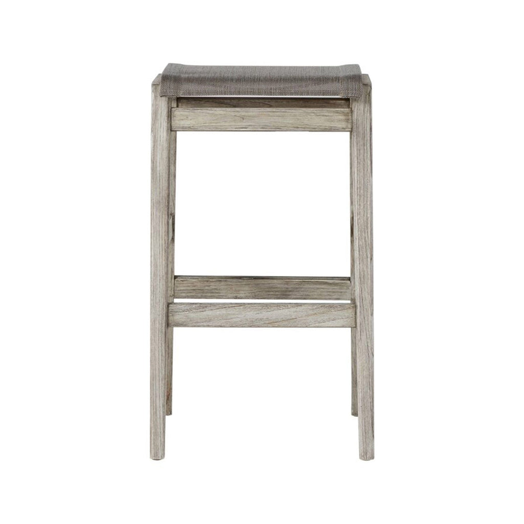 Backless Teak Outdoor Bar Stool