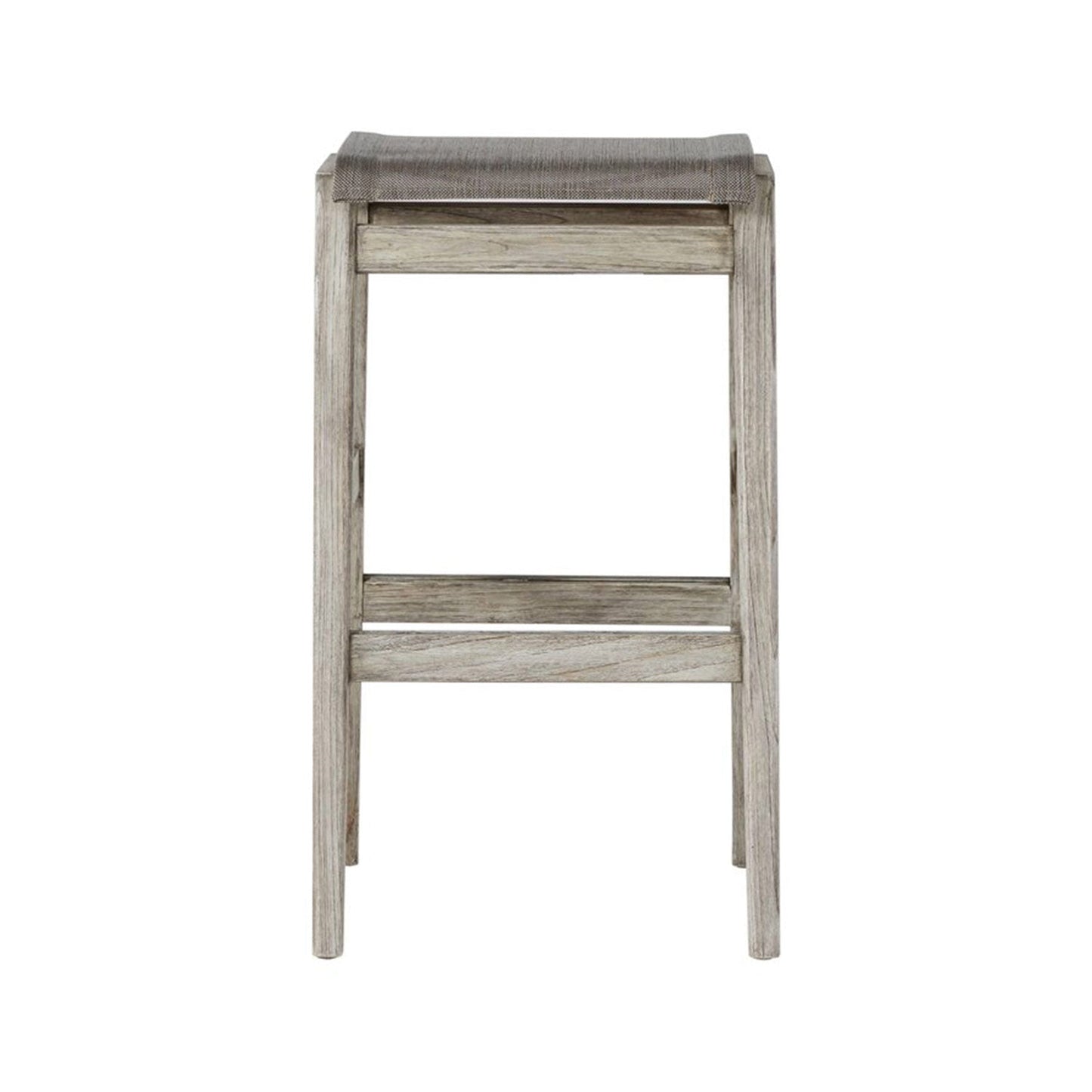Backless Teak Outdoor Bar Stool