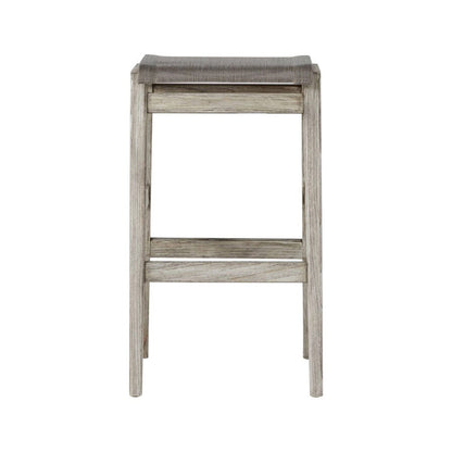 Backless Teak Outdoor Bar Stool