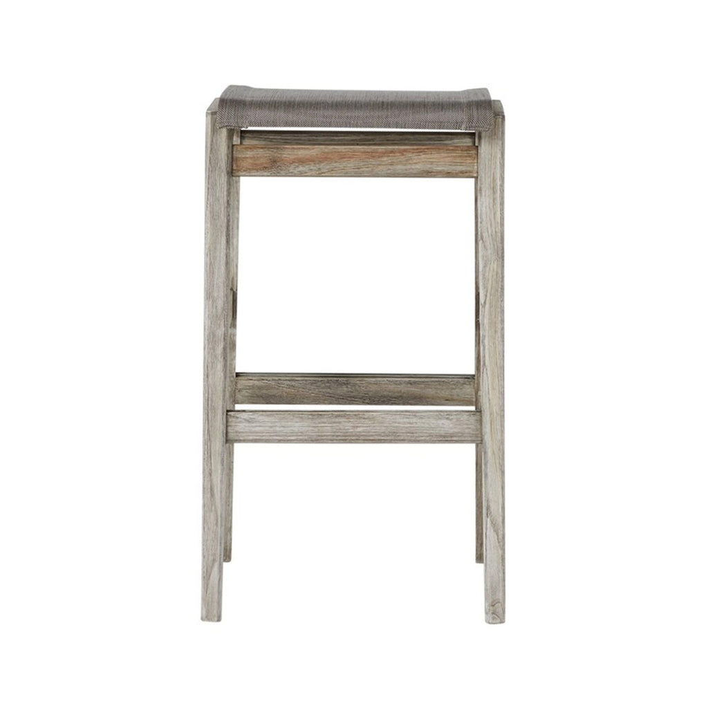 Backless Teak Outdoor Bar Stool
