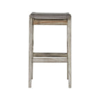 Backless Teak Outdoor Bar Stool