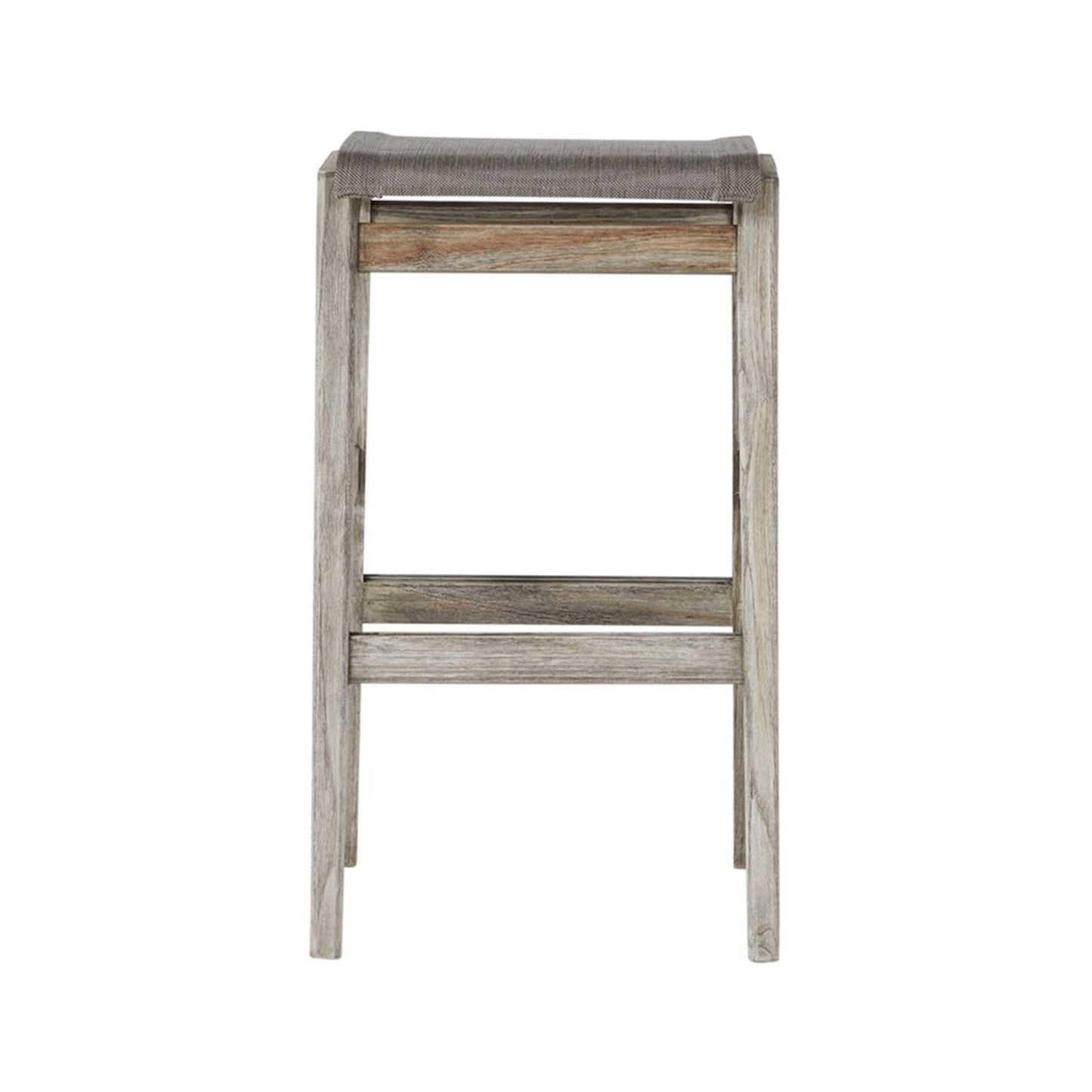 Backless Teak Outdoor Bar Stool