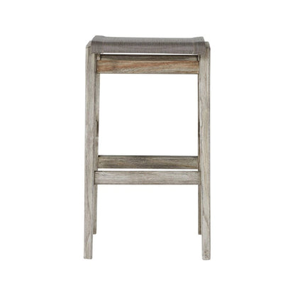Backless Teak Outdoor Bar Stool