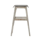 Backless Teak Outdoor Bar Stool