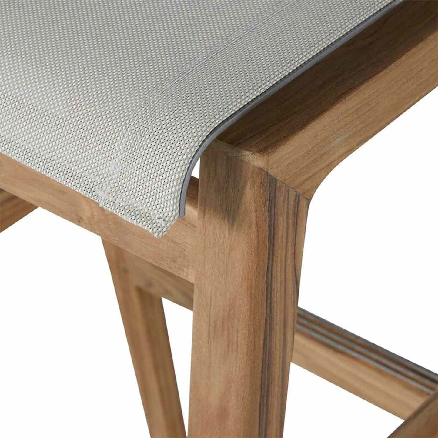 Backless Teak Outdoor Bar Stool
