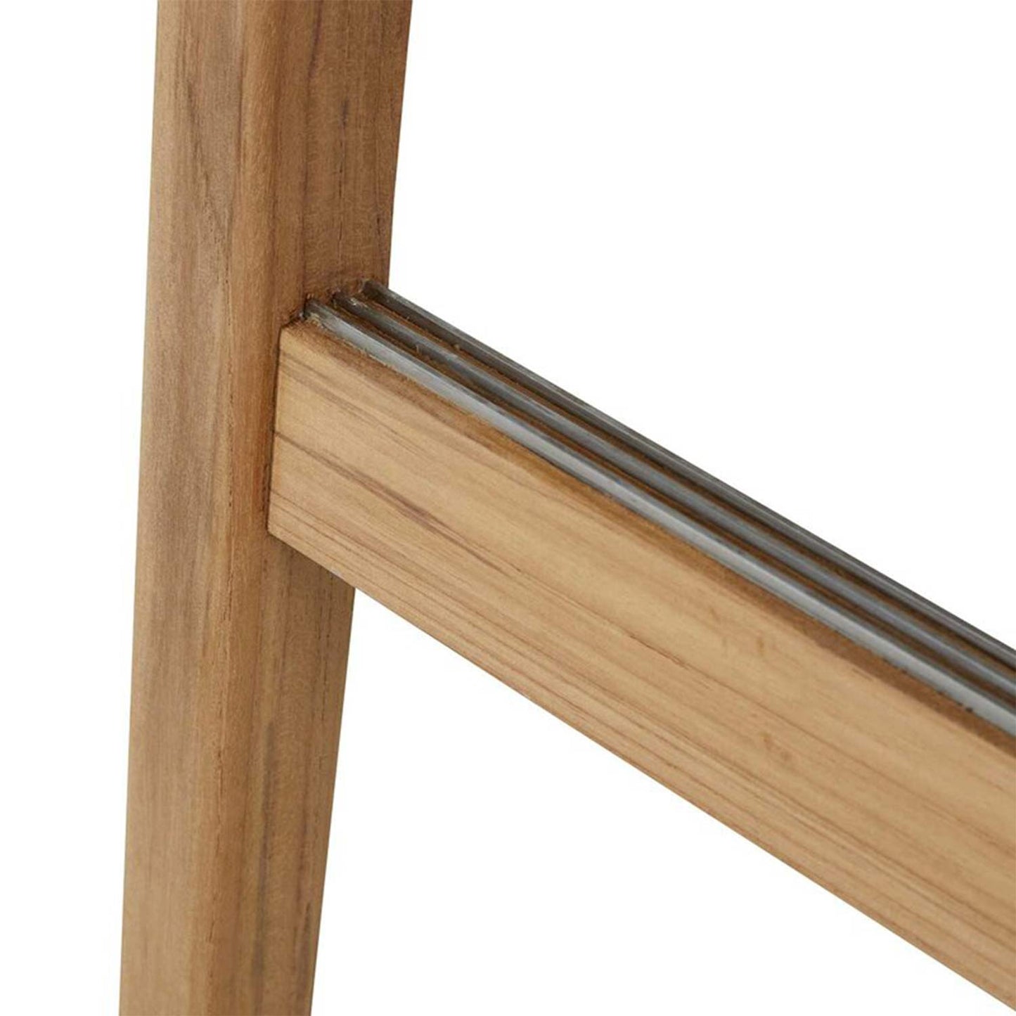 Backless Teak Outdoor Bar Stool