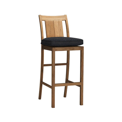 Armless Teak Outdoor Bar Stool