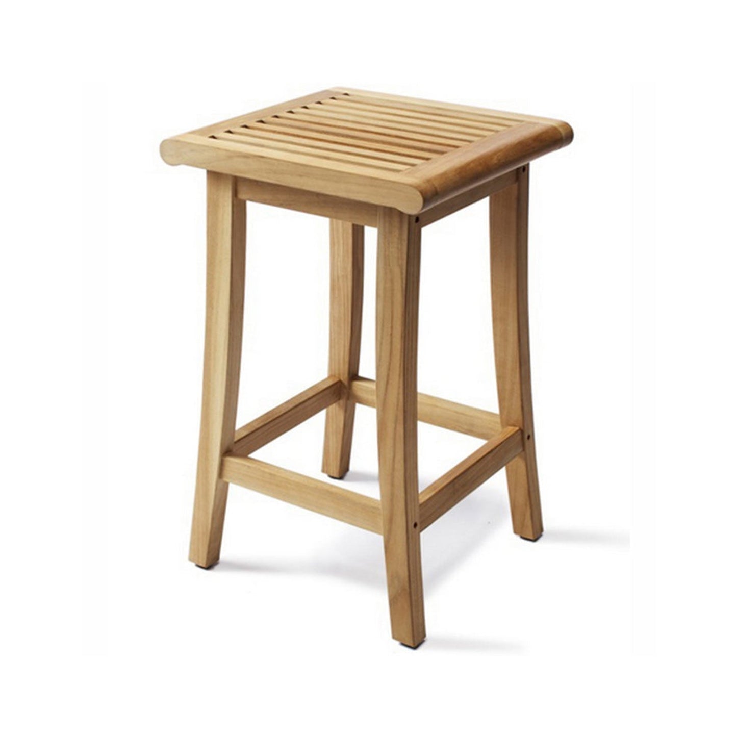 Backless Teak Outdoor Bar Stool
