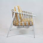 Lounge Chair with Summer Stripe Upholstery