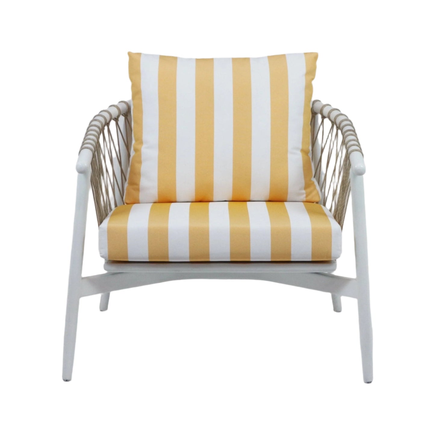 Lounge Chair with Summer Stripe Upholstery