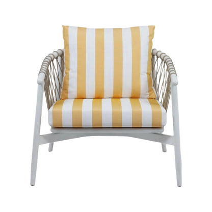 Lounge Chair with Summer Stripe Upholstery