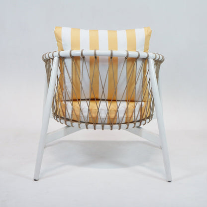 Lounge Chair with Summer Stripe Upholstery
