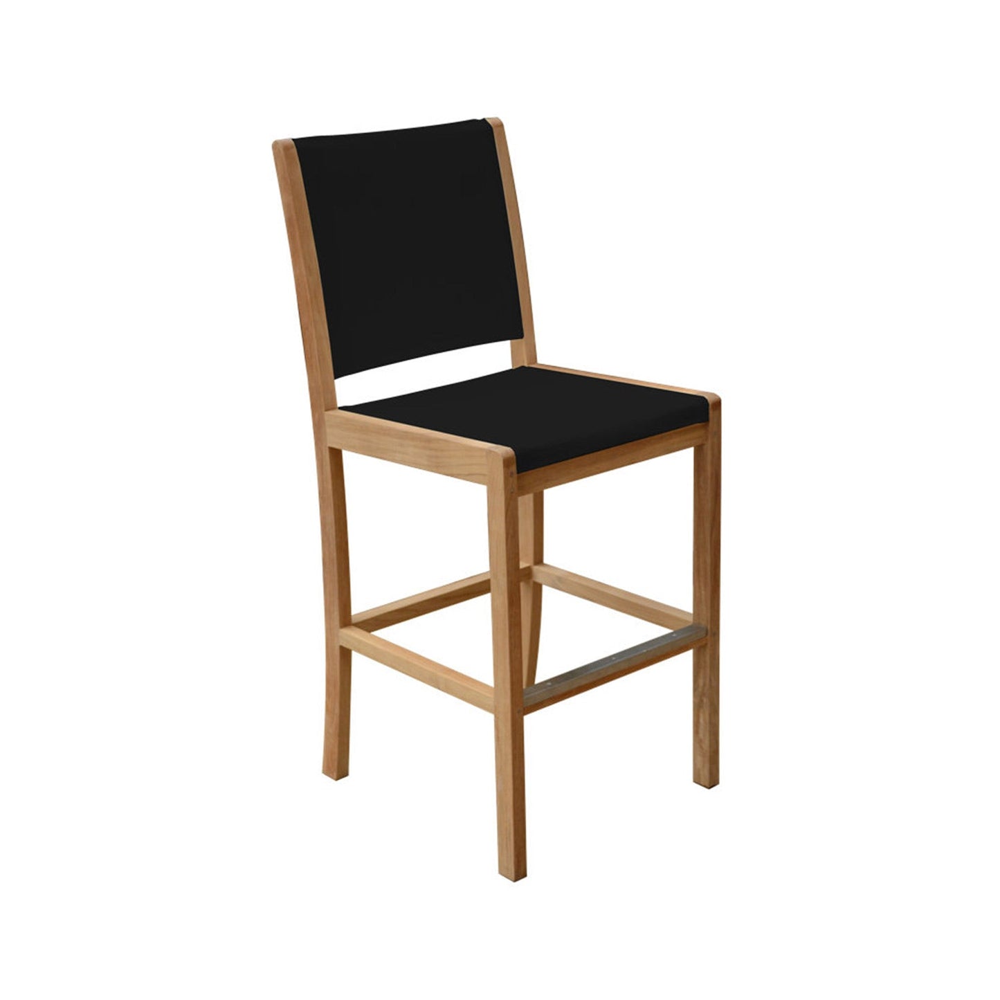 Armless Teak Outdoor Bar Stool