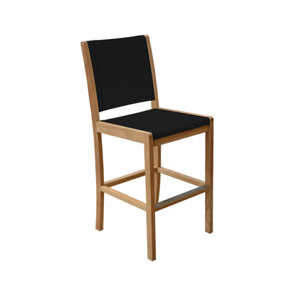 Armless Teak Outdoor Bar Stool
