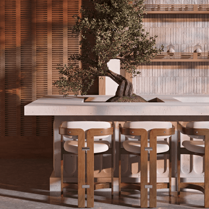 Teak Outdoor Bar & Counter Stool