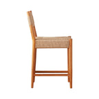 Armless Teak Outdoor Bar Stool