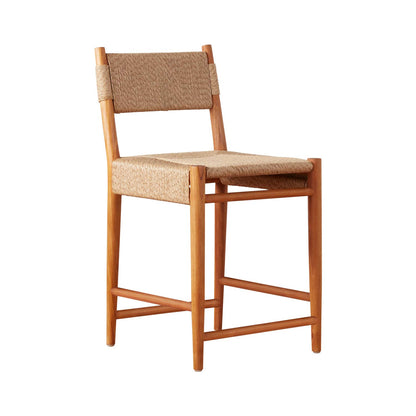Armless Teak Outdoor Bar Stool