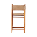 Armless Teak Outdoor Bar Stool