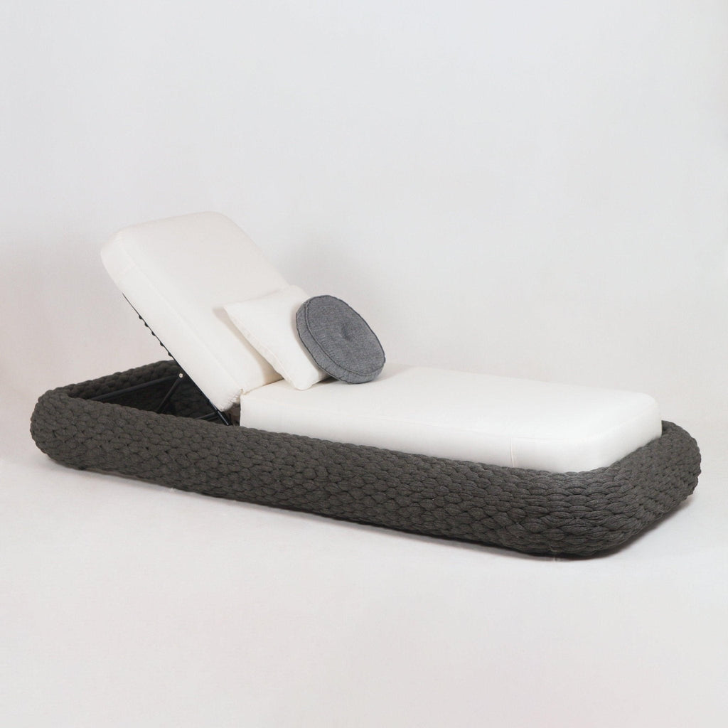 Poolside Chaise Lounge Rope Woven