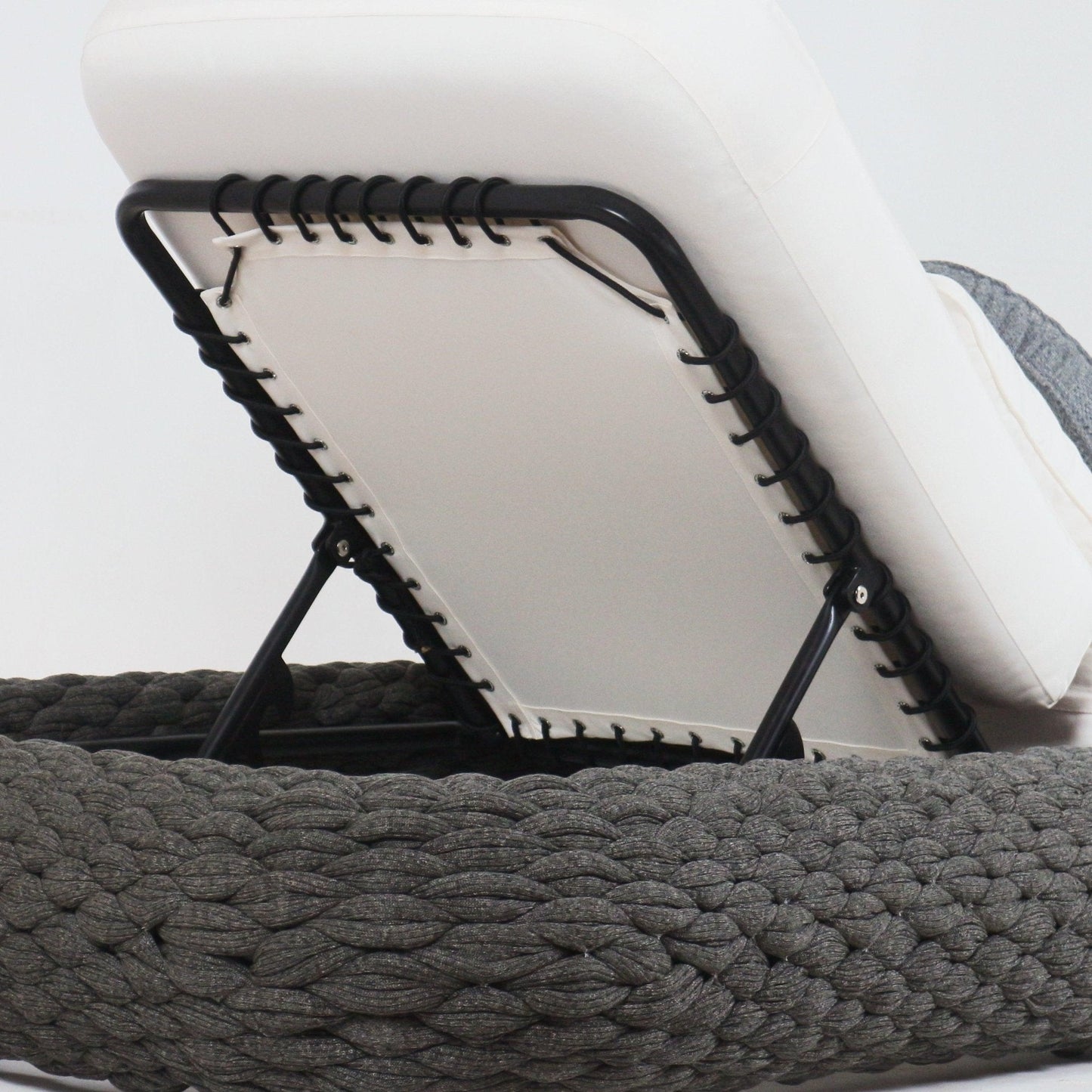 Poolside Chaise Lounge Rope Woven