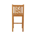 Armless Teak Outdoor Bar Stool