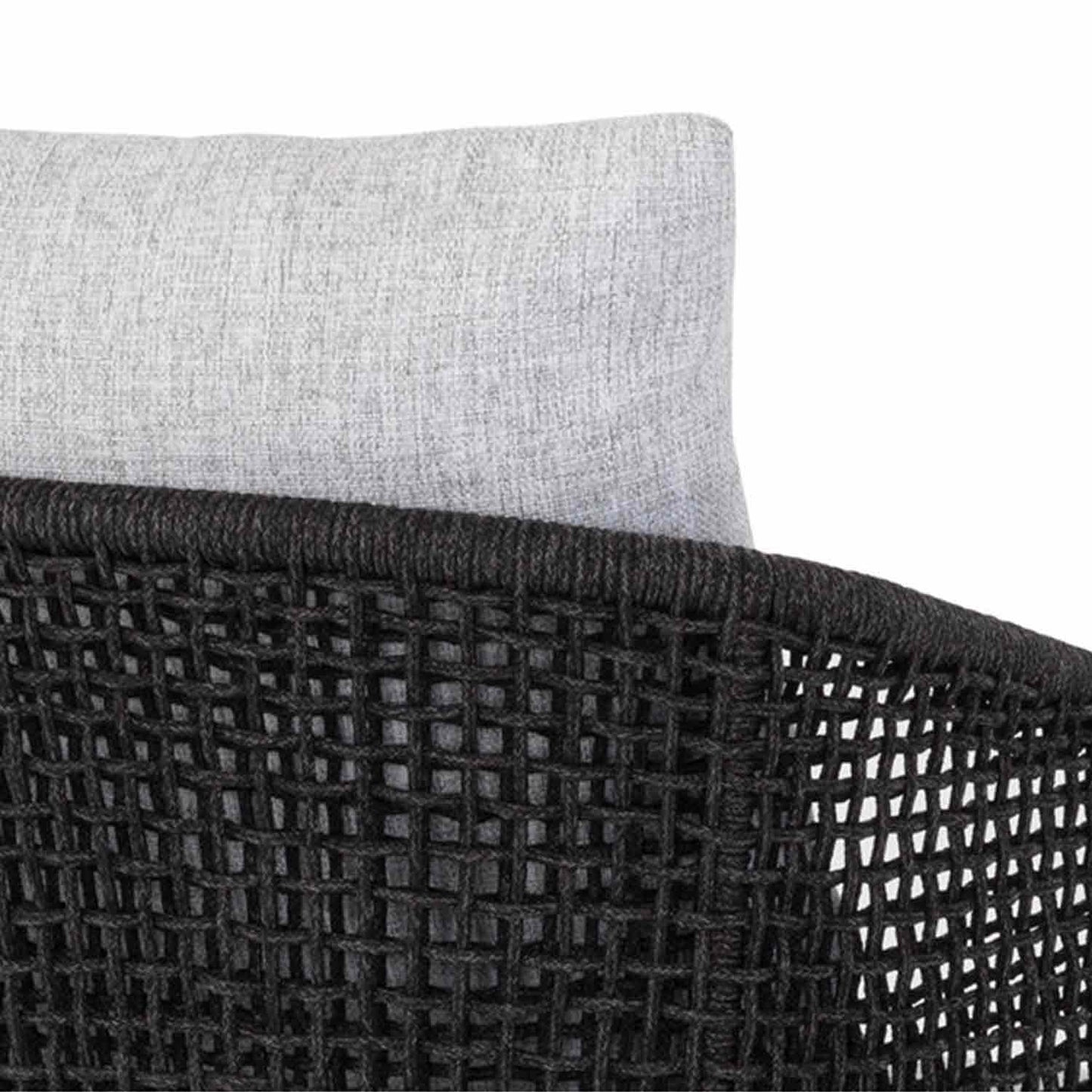 Upholstered Teak Outdoor Bar Stool