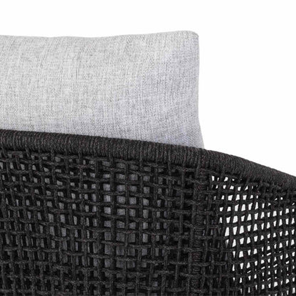 Upholstered Teak Outdoor Bar Stool