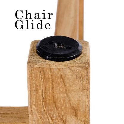 Upholstered Armless Teak Outdoor Bar Stool