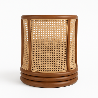 Rattan Swivel Lounge Chair