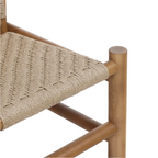 Teak & Polypropylene Woven Dining Chair