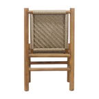 Teak & Polypropylene Woven Dining Chair