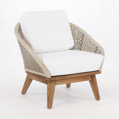 Outdoor Lounge Chair with UV protected outdoor weaving