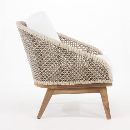 Outdoor Lounge Chair with UV protected outdoor weaving