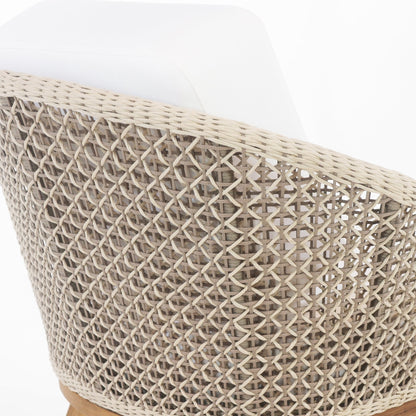 Outdoor Lounge Chair with UV protected outdoor weaving