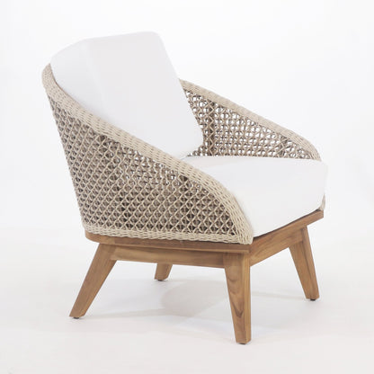 Outdoor Lounge Chair with UV protected outdoor weaving